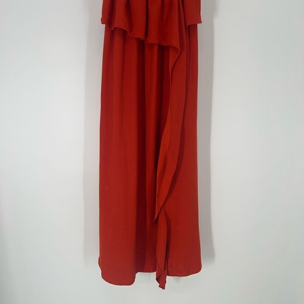 Ulla Johnson Midi Marion Dress Womens 2 Red Orang… - image 5